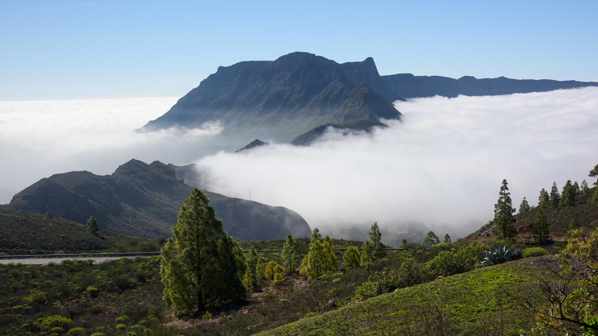 Mountains and cloud